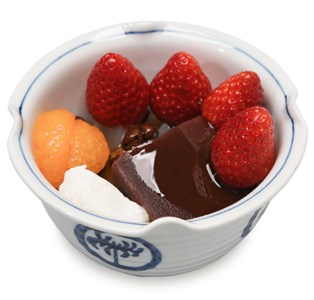 苺あんみつ【季節限定】 | お品書き | あんみつ みはし